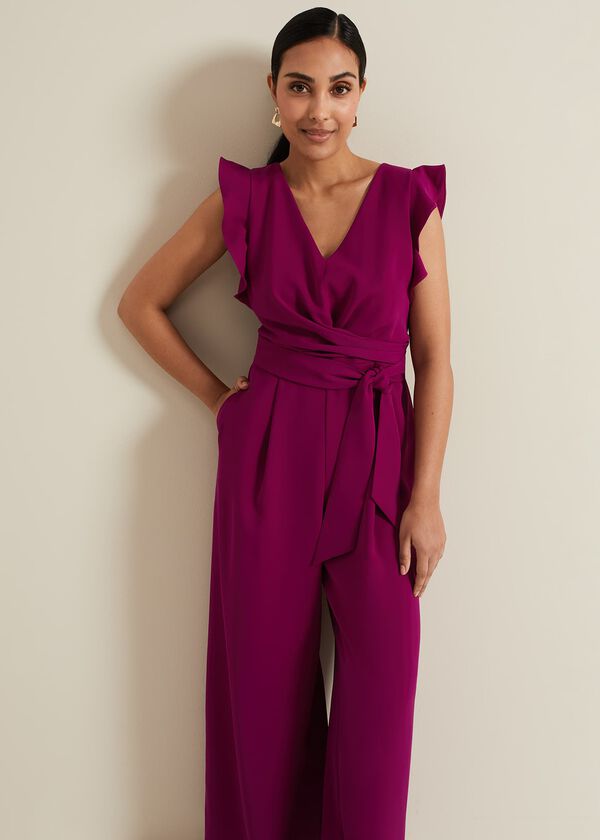 Phase Eight Petite Ayla Ruffle Jumpsuit