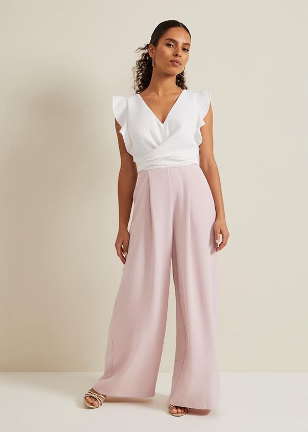 phase eight Petite Ayla Ruffle Jumpsuit