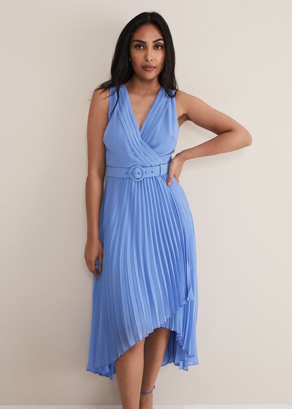Phase Eight Petite Brianna Pleated Midaxi Dress