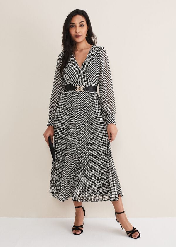 phase eight Petite Carmen Checked Midaxi Dress