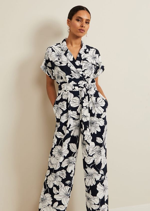 Phase Eight Petite Constance Floral Jumpsuit