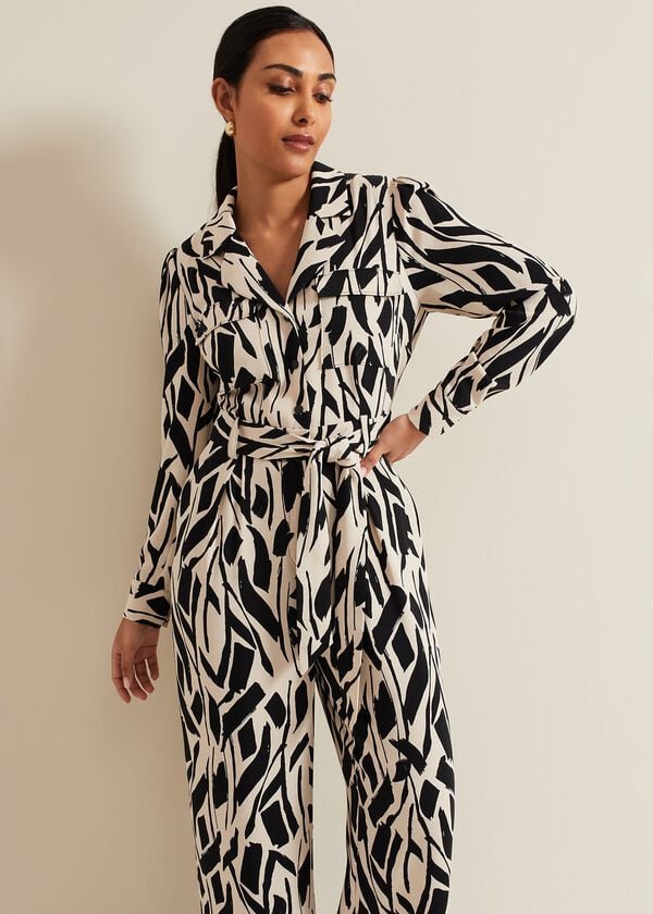 Phase Eight Petite Constance Geo Jumpsuit