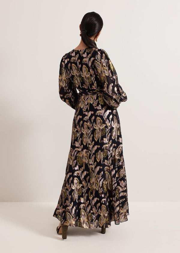 Phase Eight Petite Ellio Silk Shimmer Maxi Dress