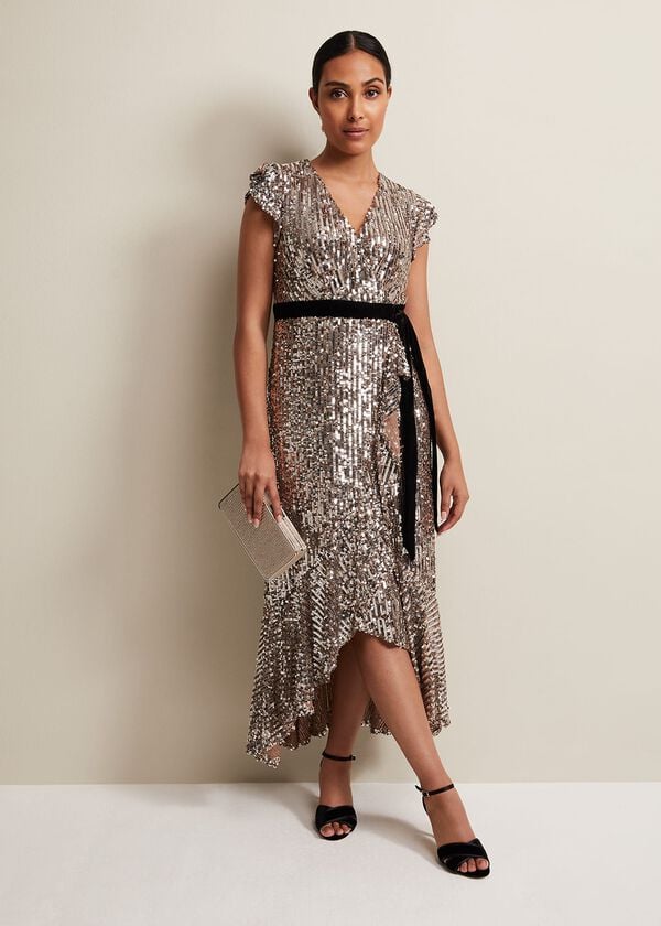 phase eight Petite Enja Sequin Maxi Dress