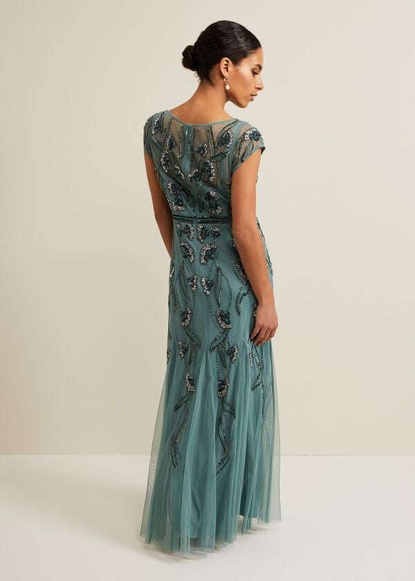 Phase Eight Petite Evonne Beaded Maxi Dress