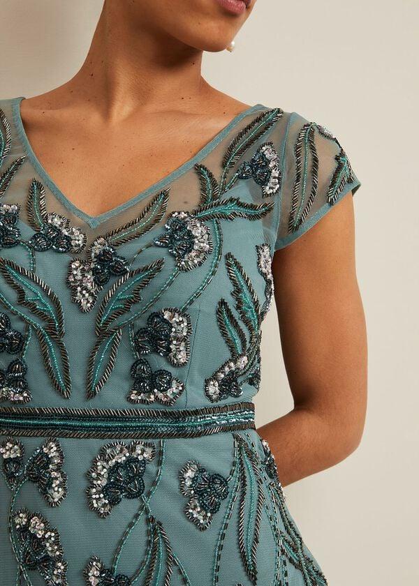 Phase Eight Petite Evonne Beaded Maxi Dress