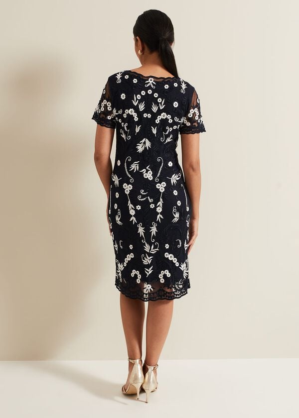 Phase Eight Petite Florisa Embroidered Dress