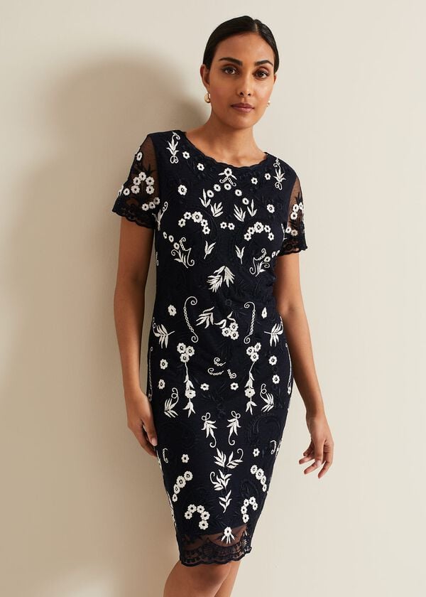 phase eight Petite Florisa Embroidered Dress