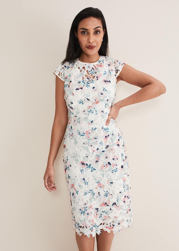 phase eight Petite Franky Floral Lace Dress