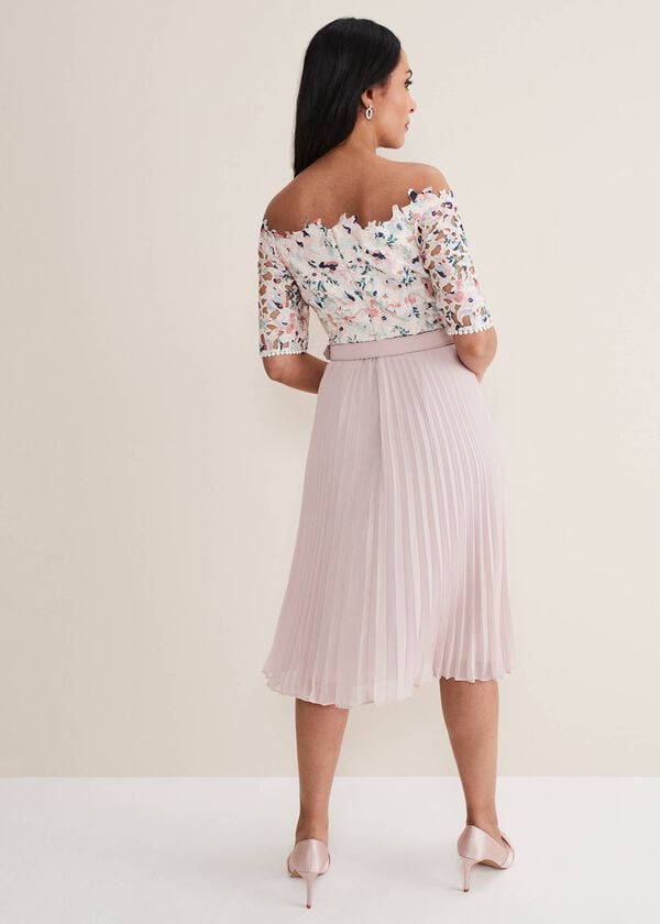 Phase Eight Petite Franky Lace Bardot Dress