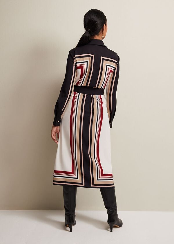Phase Eight Petite Geri Striped Shirt Dress