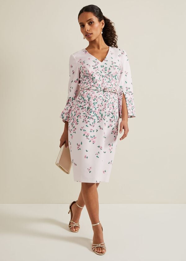 Phase Eight Petite Giovanna Floral Belted Dress