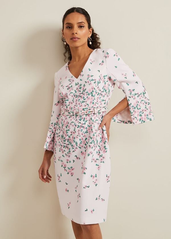 phase eight Petite Giovanna Floral Belted Dress
