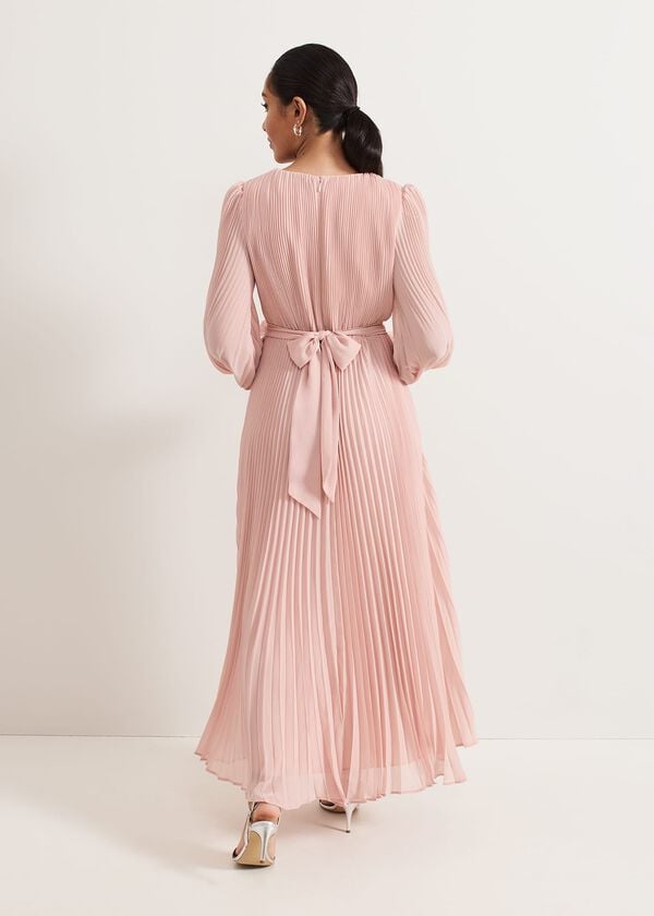 Phase Eight Petite Isadora Pale Pink Maxi Dress