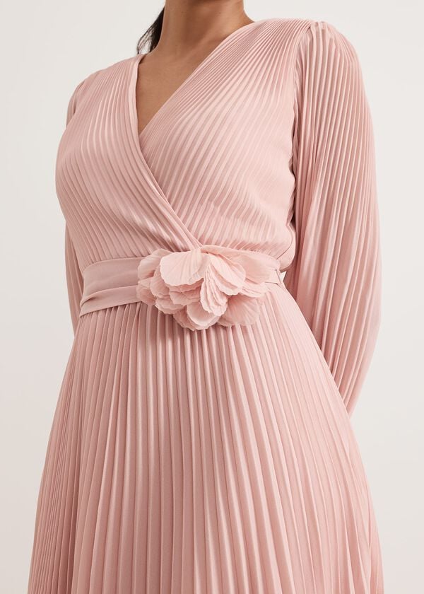 Phase Eight Petite Isadora Pale Pink Maxi Dress