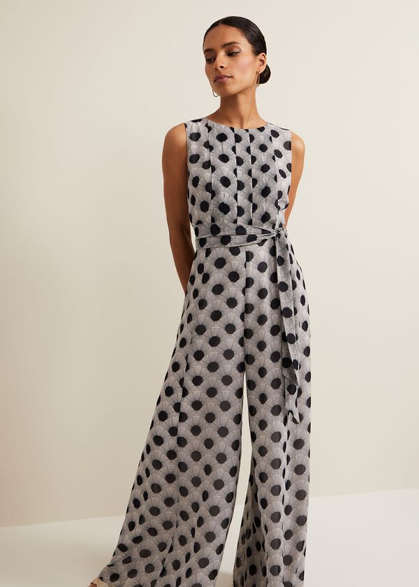 Phase Eight Petite Janine Print Jumpsuit