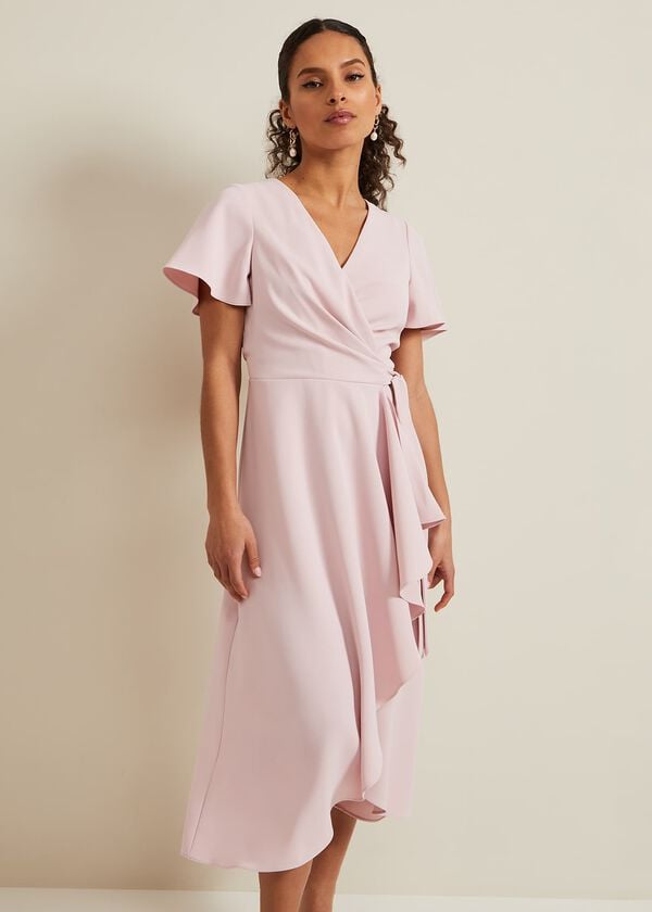 phase eight Petite Julissa Frill Wrap Dress