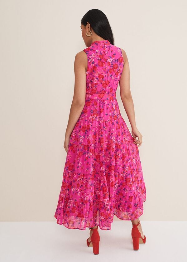 Phase Eight Petite Kara Floral Tiered Maxi Dress