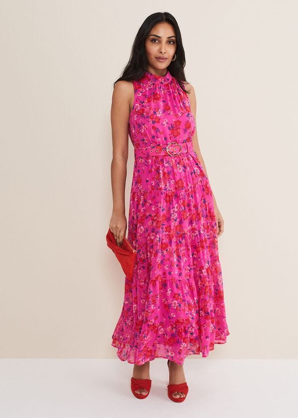 phase eight Petite Kara Floral Tiered Maxi Dress