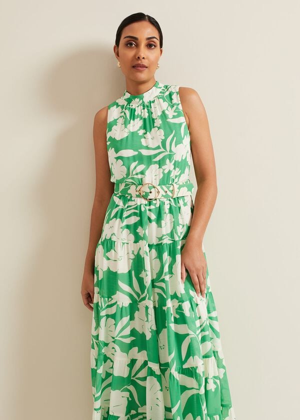 Phase Eight Petite Kara Print Maxi Dress