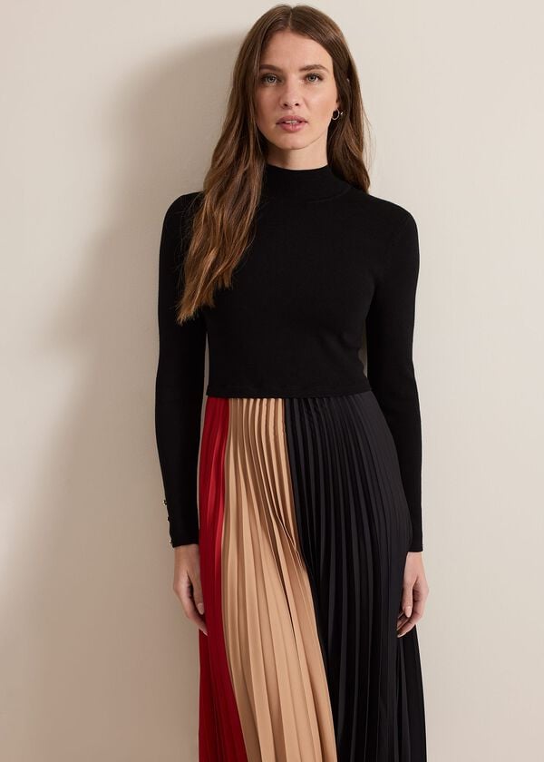 Phase Eight Petite Kiera Colourblock Midi Dress