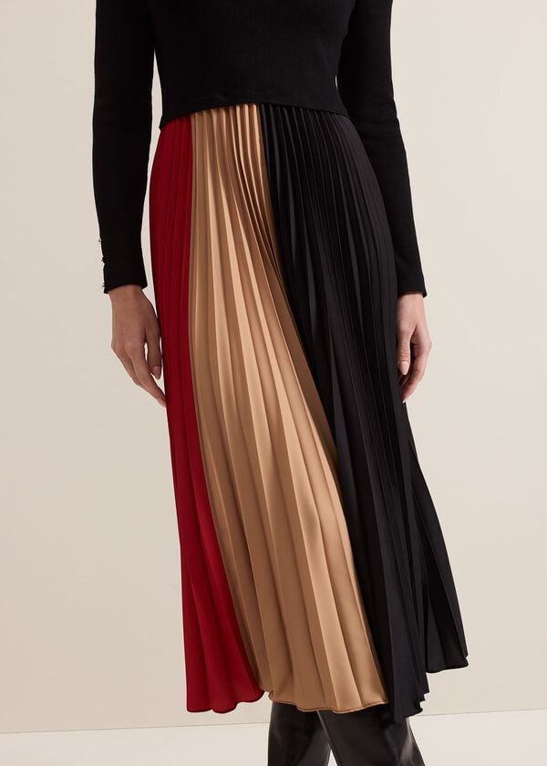 Phase Eight Petite Kiera Colourblock Midi Dress