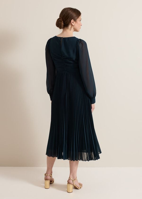 Phase Eight Petite Kindra Teal Midi Dress