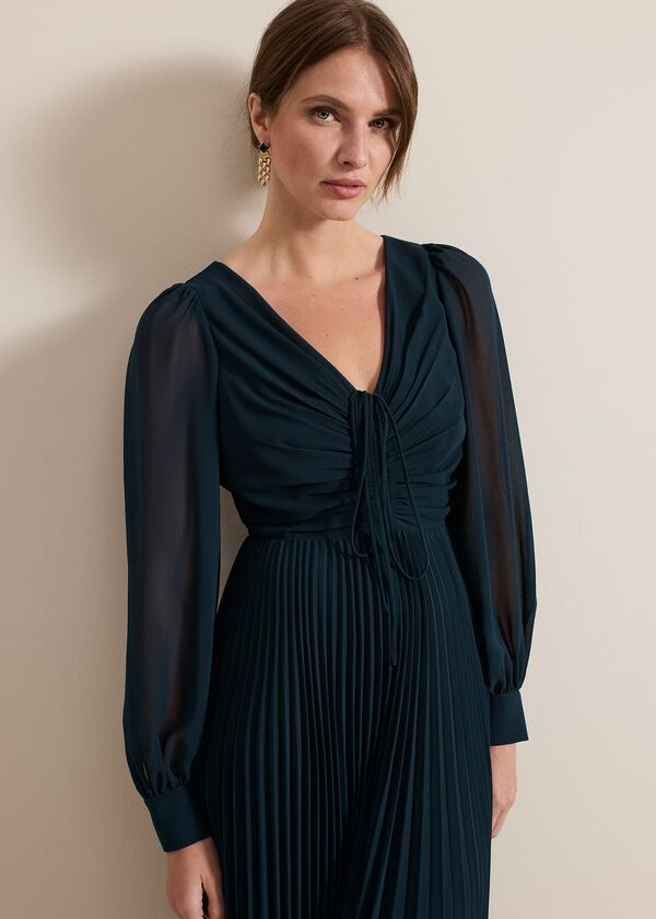 Phase Eight Petite Kindra Teal Midi Dress