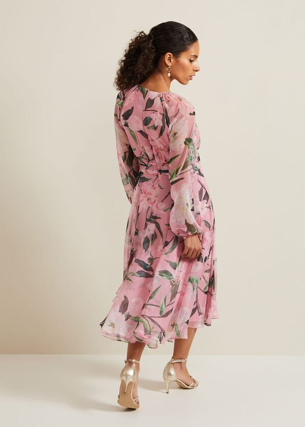 Phase Eight Petite Lina Printed Midi Dress