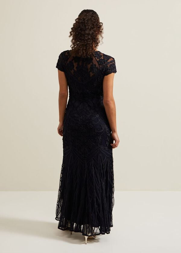 Phase Eight Petite Luana Tapework Maxi Dress