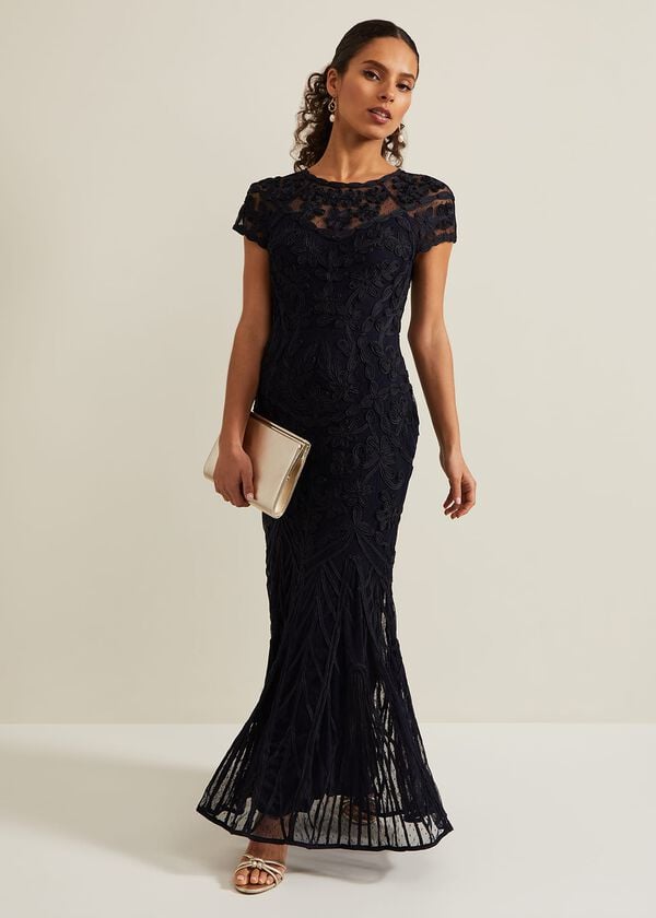 phase eight Petite Luana Tapework Maxi Dress