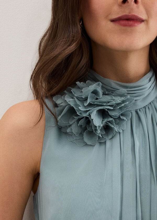 Phase Eight Petite Lucinda Pale Blue Maxi Dress