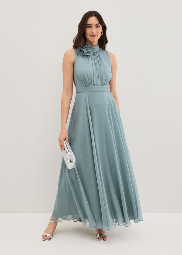 phase eight Petite Lucinda Pale Blue Maxi Dress