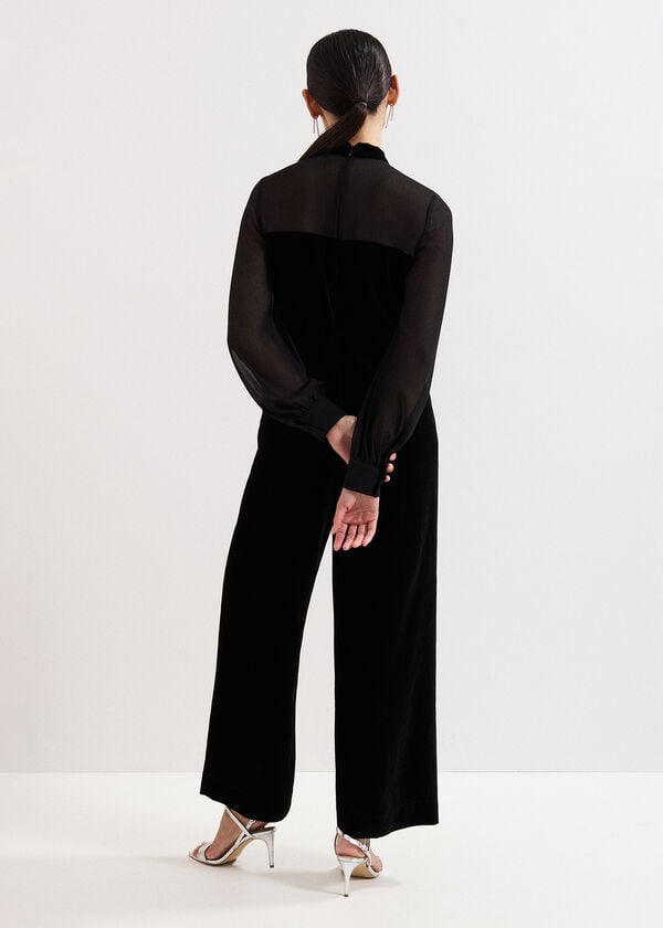 Phase Eight Petite Magie Velvet Jumpsuit