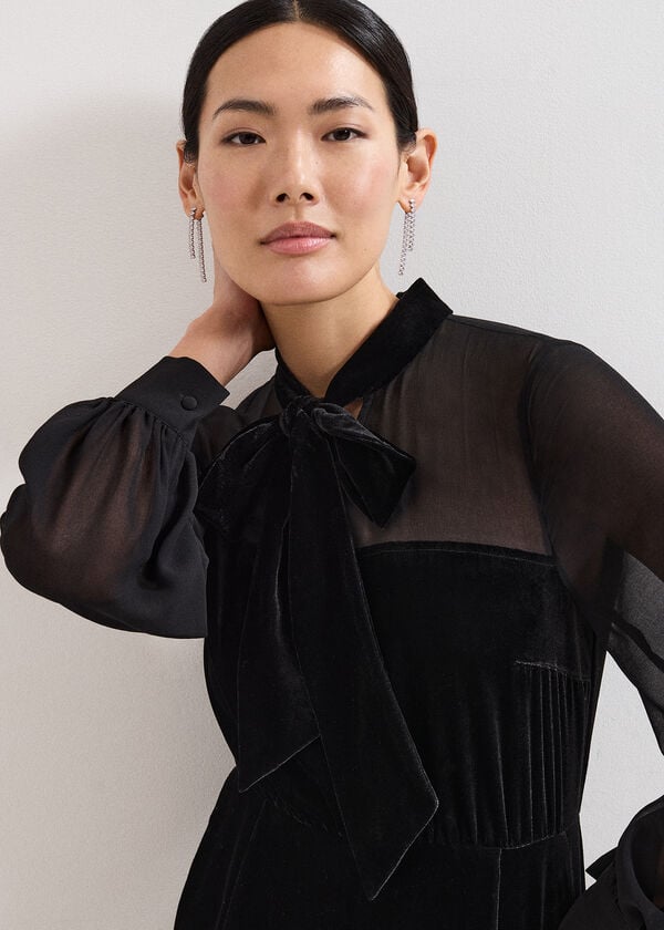 Phase Eight Petite Magie Velvet Jumpsuit