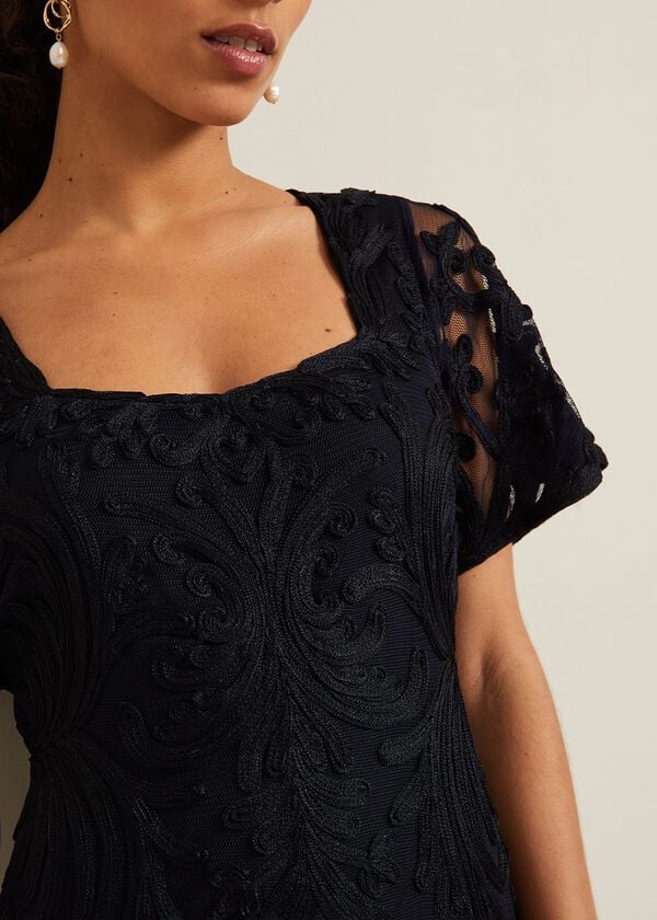 Phase Eight Petite Matilda Tapework Midi Dress