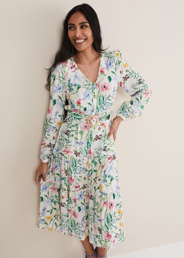 Phase Eight Petite Maya Floral Midaxi Dress