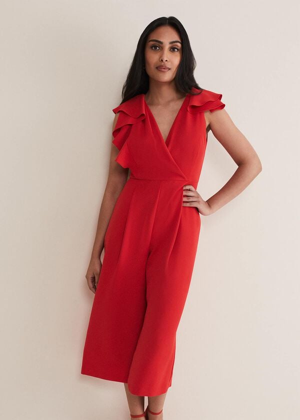 Phase Eight Petite Nicky Ruffle Jumpsuit