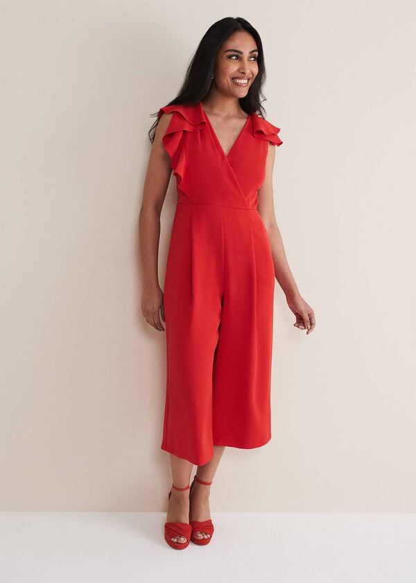 phase eight Petite Nicky Ruffle Jumpsuit
