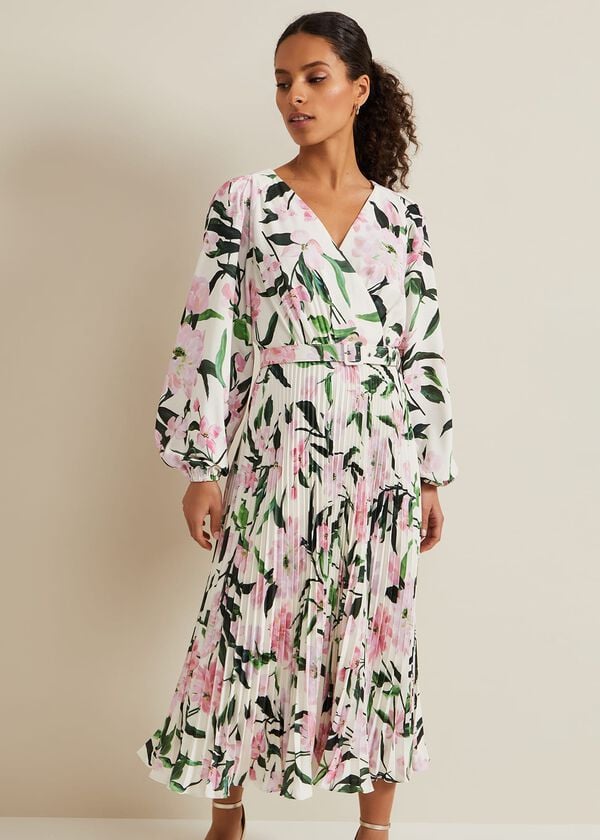 Phase Eight Petite Penny Floral Midi Dress