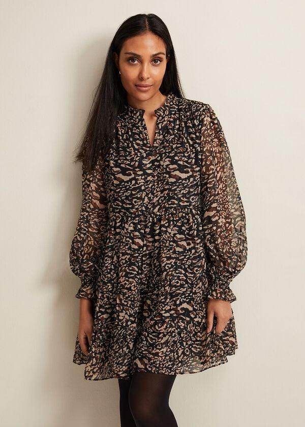 phase eight Petite Shreya Leopard Swing Dress