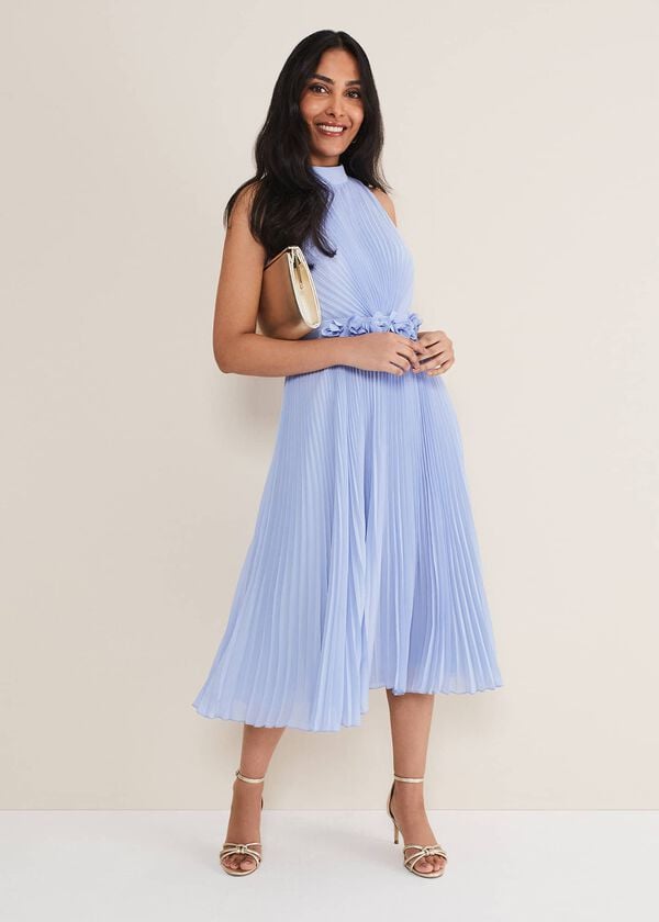 phase eight Petite Simara Pleated Midi Dress