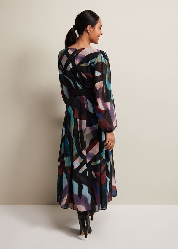 Phase Eight Petite Sky Printed Maxi Dress