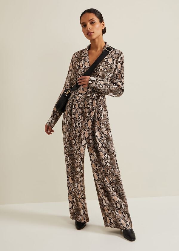 phase eight Petite Snake Constance Jumpsuit