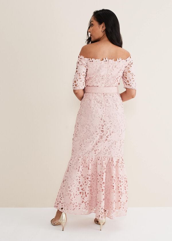 Phase Eight Petite Tallula Lace Bardot Maxi Dress