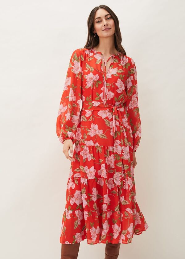 Phase Eight Philippa Floral Chiffon Maxi Dress