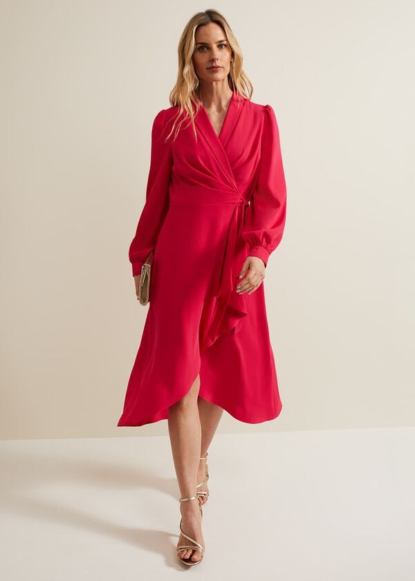 phase eight Philippa Long Sleeve Midi Dress