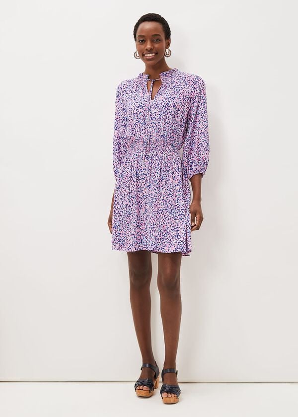 Phase Eight Phillipa Almond Print Short Dress