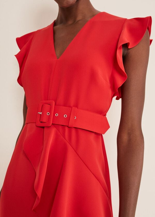 Phase Eight Phoebe Frill Maxi Dress