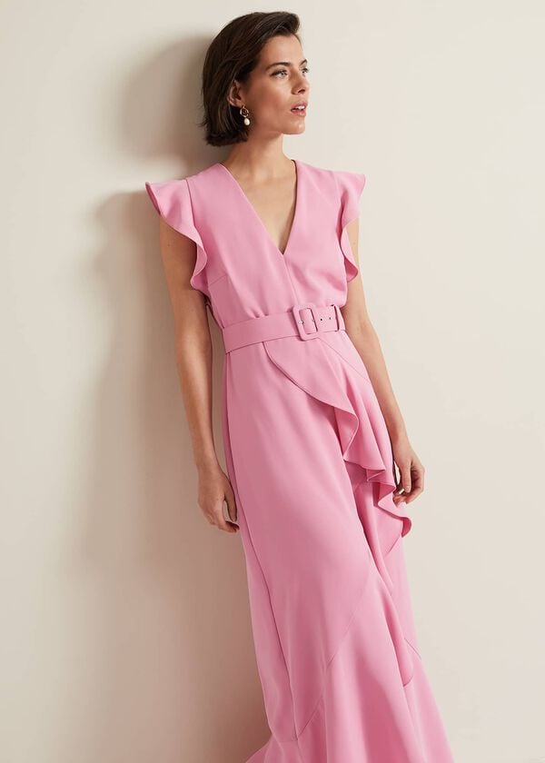 phase eight Phoebe Frill Maxi Dress